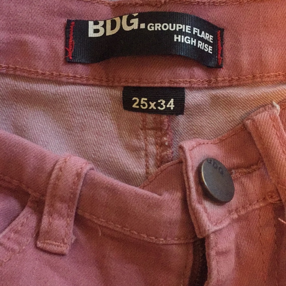 Dusty rose BDG bell bottoms